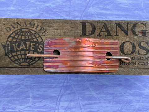 Large Wood Copper Barrette