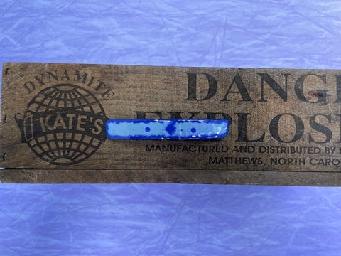 Medium Blue Fish on Light Blue Enamel Barrette
