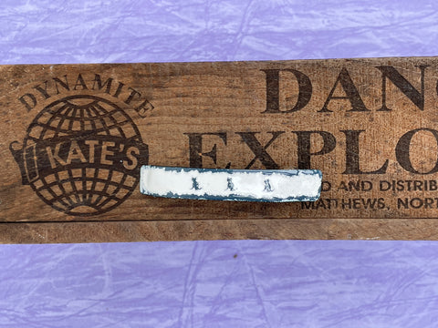 Medium Gray Cats on White Enamel Barrette