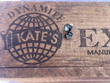 Bluish Silver Dichroic Glass Post Earrings