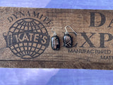 Weave Dichroic Glass Earrings