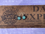Sea Foam Green Crinkle Dichroic Glass Earrings