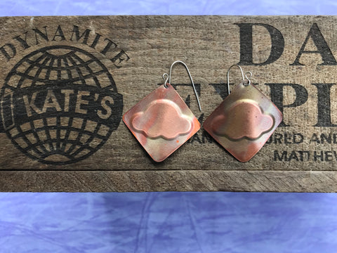 Cloud Copper Earrings