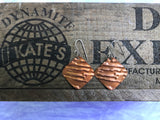 Abstract Copper Earrings