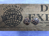 Pansy Antique Look Copper Earrings