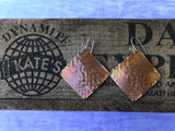 Celtic Track Copper Earrings
