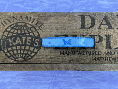 Cornflower Blue Blue Butterfly Enamel Barrette