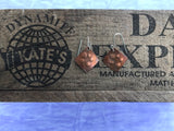 5 Polka Dots Copper Earrings