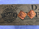 Giraffe Spot Copper Earrings