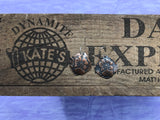 Pansy Antique Look Copper Earrings