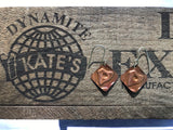 Giraffe Spot Copper Earrings