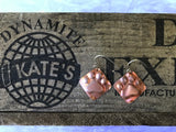 Paw Print Copper  Earrings