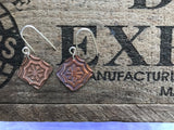 Moroccan Tile Copper Earrings