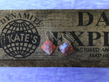 Small Polka Dots Copper Earrings