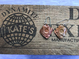 5 Petal Copper Earrings