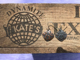 Pansy Antique Look Copper Earrings