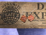 Snakeskin Copper Earrings