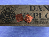 5 Petal Copper Earrings
