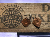 5 Petal Copper Earrings