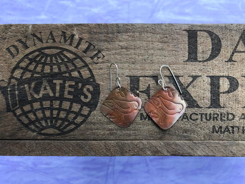 Little Bird Copper Earrings
