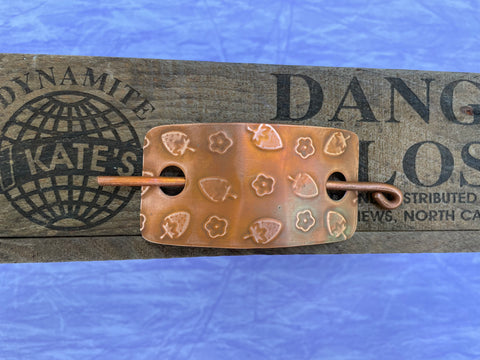 Strawberry Copper Barrette/ Scarf Pin