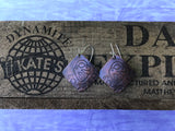 Lock Antique Look Copper Earrings