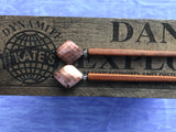 Copper Diamond Jujube Hair Sticks