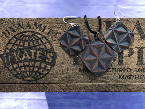 Starburst Antique Look Copper Set