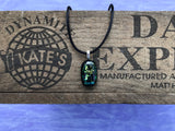 Patterned Dichroic Glass Pendant