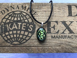 Patterned Dichroic Glass Pendant