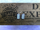 Dichroic on Purple Glass Earrings