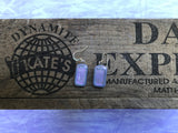 Dichroic on Purple Glass Earrings