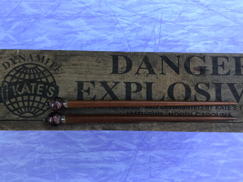 Purple Foil Brown Hair Sticks