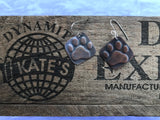 Paw Print Copper  Earrings